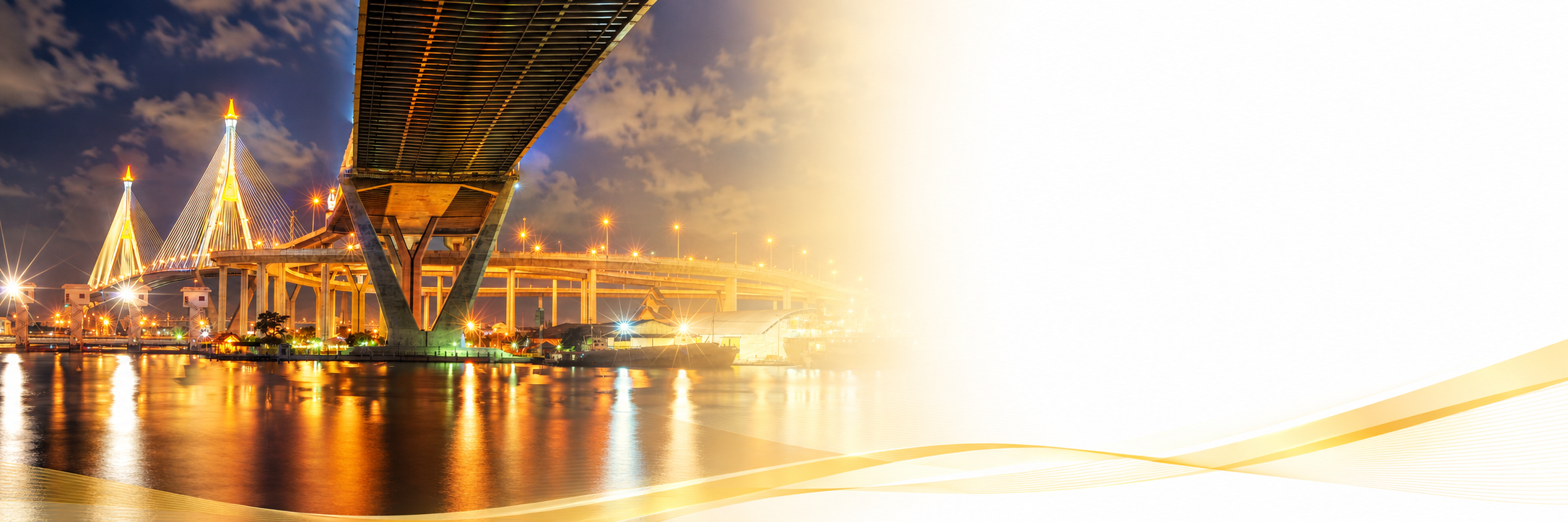 Bhumibol Bridge over the Chao Phraya River